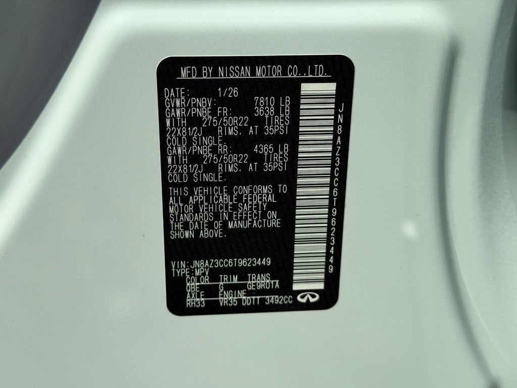 2026 INFINITI QX80 AUTOGRAPH AWD