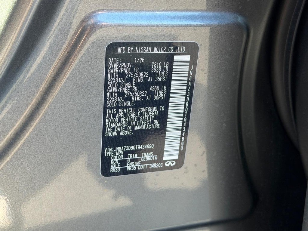 2026 INFINITI QX80 SPORT AWD