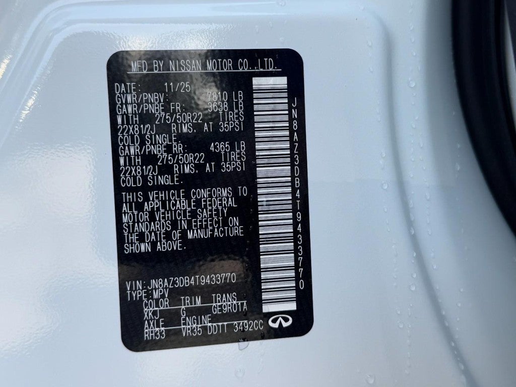 2026 INFINITI QX80 SPORT AWD