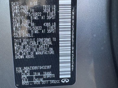 2026 INFINITI QX80 SPORT AWD