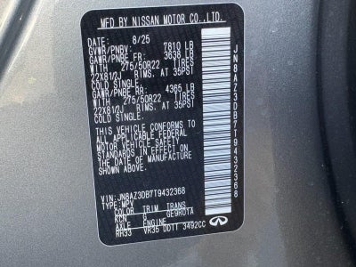 2026 INFINITI QX80 SPORT AWD