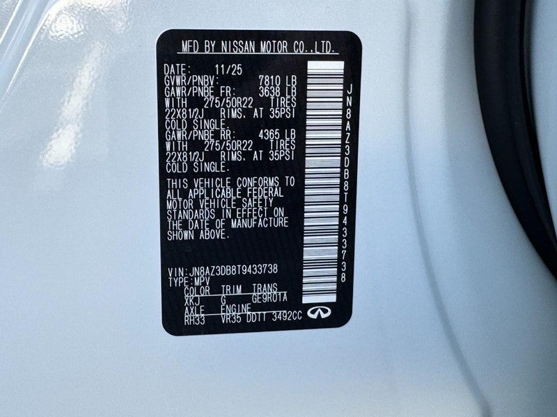 2026 INFINITI QX80 SPORT AWD