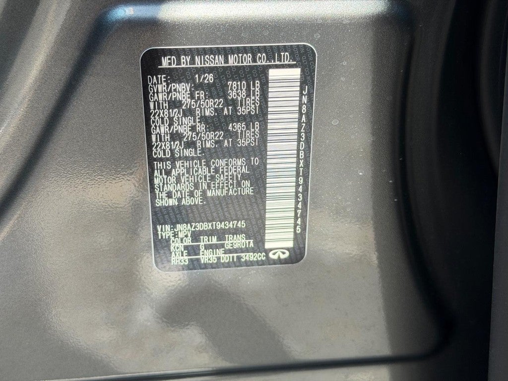 2026 INFINITI QX80 SPORT AWD