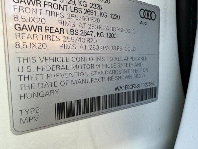 2020 Audi Q3 S line Premium Plus 45 TFSI quattro