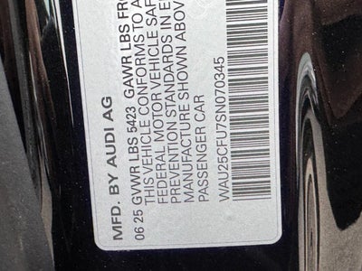 2025 Audi S5 Premium Plus 3.0 TFSI quattro