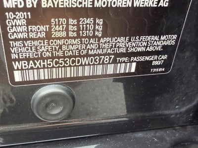 2012 BMW 5 Series 4dr Sdn 528i xDrive AWD
