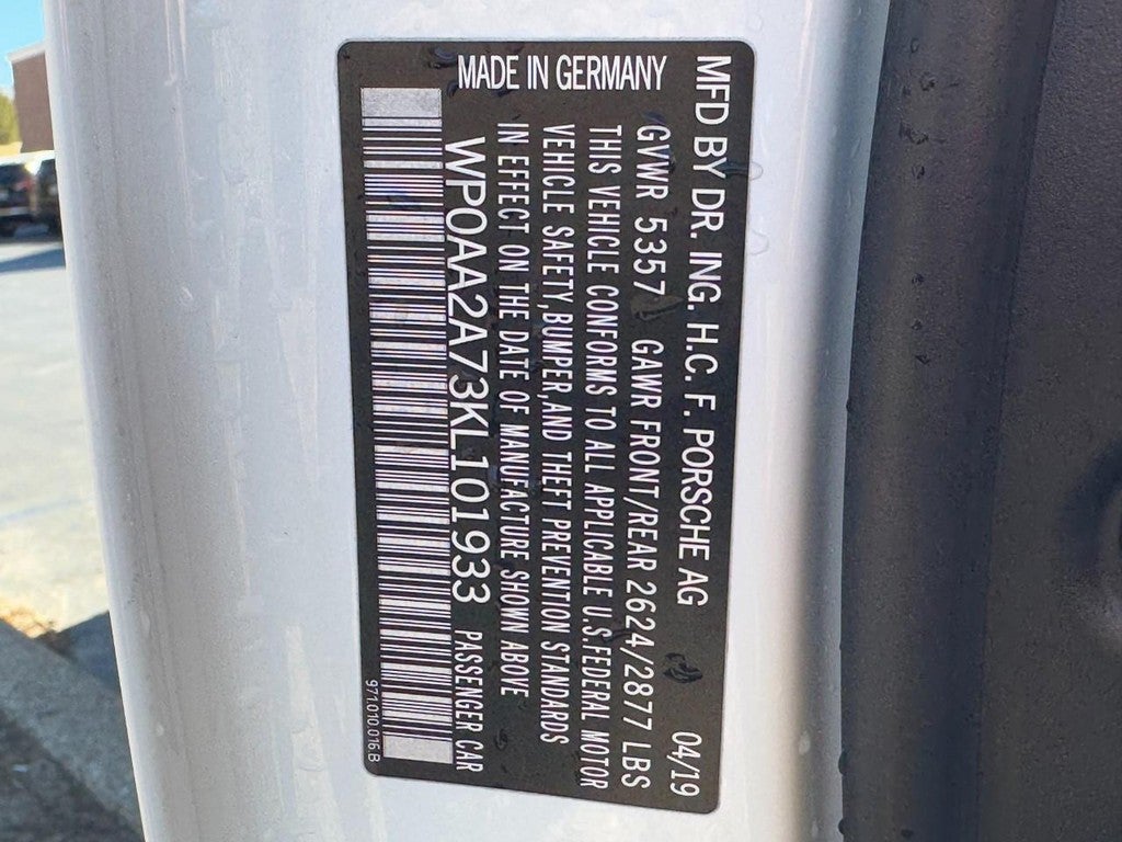 2019 Porsche Panamera 4 AWD